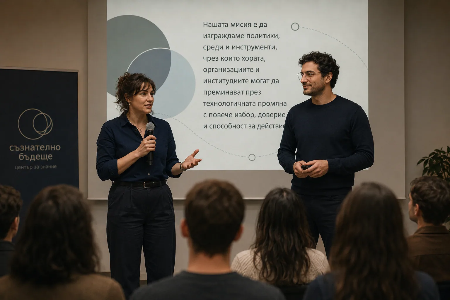 Presenting Conscious Future’s mission to an audience